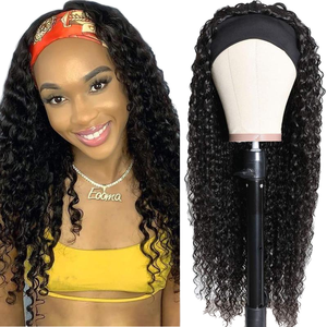 <span class=keywords><strong>Bandeau</strong></span> perruque pas besoin de colle <span class=keywords><strong>cheveux</strong></span> humains brésiliens vierge Remy Afro crépus bouclés Jerry bouclés <span class=keywords><strong>cheveux</strong></span> faits à la machine pour les femmes noires - Product Image 3