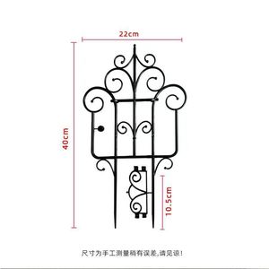 40*22cm Clôture de jardinage en plastique de style européen Clôture décorative de jardin pastoral <span class=keywords><strong>extérieur</strong></span> PPimitation Fer <span class=keywords><strong>Balcon</strong></span> Clôture de cour - Product Image 6