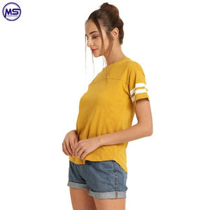 Meilleur Design femme T-Shirt vente en gros T-Shirt pour femmes Casual 100% coton T-Shirt blanc femmes - Product Image 4