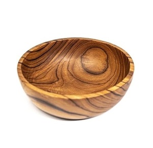 Bol de service en bois massif de forme personnalisée de qualité artisanale Meilleure qualité Bol alimentaire décoratif de table à domicile par le fabricant - Product Image 1