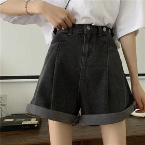 Bermudas vaqueras holgadas Y2k para mujer, pantalones cortos vaqueros de verano ajustados hasta la rodilla de pierna ancha de tiro bajo, ropa de calle - Product Image 4