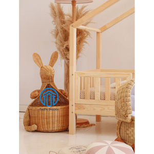 Cestas de ballena de ratán de alta calidad de nuevo diseño, cestas de almacenamiento para niños, almacenamiento de juguetes para niños con forma de Animal de ratán Natural - Product Image 6