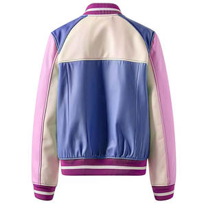 Vente en gros de blouson aviateur Letterman vert personnalisé à la mode pour hommes nouveau design de veste de broderie de baseball universitaire - Product Image 6