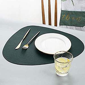 Wholesale Leather Placemats coaster <b>Dinner</b> Table Decorate Item Orange Color Leather Placemats coaster at Cheap Price - Product Image 5