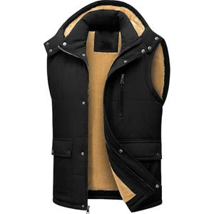 Gilet matelassé tissé personnalisé pour femme 2025/2026, à fermeture éclair frontale, couleur unie, respirant, séchage rapide, chaud, col roulé, hiver - Product Image 1