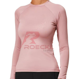 Chemise d'équitation équestre pour femmes tissu respirant évacuation de l'humidité léger confortable élégant haut athlétique extensible - Product Image 1