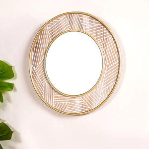 Wholesale Modern Home Decor <b>Round</b> Gold <b>Mirror</b> Aluminium Alloy Metal Frame <b>Wall</b> Decorative <b>Mirrors</b> Available at Price - Product Image 5