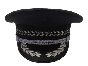 Insignias Diseños formales Bordado o impreso Insignia Alta calidad Negro Azul Verde Color Personalizado Ceremonial oficer Cap - Product Image 3
