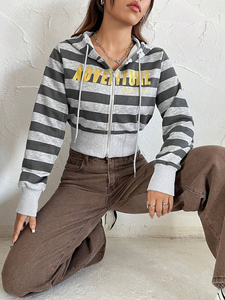 Haute Qualité Coton Polaire Pull Crop Top Hoodies pour Femmes Respirant Vêtements Décontractés Offre Spéciale Sublimation Zip Crop Top Imprimer - Product Image 3