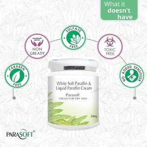 Salve Parasoft crème pour peau sèche, Sans paraben avec extrait d'Aloe vera 500g - Product Image 3