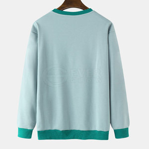 Long Sleeve <b>Men</b> Sweatshirts Oversized <b>Men</b> Sweatshirts Cotton Fleece <b>Men</b> Sweatshirts Made in Cotton Polyester - Product Image 2