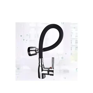 Buse d'aérateur de robinet en silicone noir à tête pivotante pour économie d'eau - Product Image 3