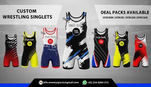 Combinaison de lutte essentielle pour les arts martiaux, équipement de grappling pour la musculation, vente en gros, logo personnalisé, combinaisons de lutte sublimées - Product Image 6