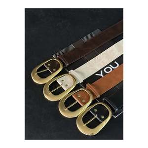 4-Piece Gold Buckle <b>Belt</b> Set, Suitable for <b>Trousers</b>, Shirts, Jackets, and Dresses. - Mixed - Product Image 2