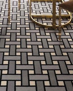 Vente à chaud de tapis en laine moderne tufté à la main Revêtement de sol de style vintage de qualité avec support en latex à bas prix - Product Image 3