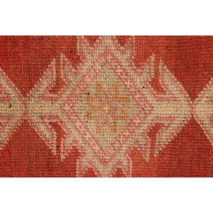 Tapis vintage 2,8 x 12,2 pieds, tapis, tapis à bordure rouge en laine - Product Image 5