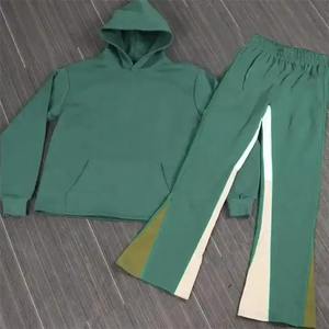 ชุดวอร์มผ้าฝ้าย100% ของผู้ชายกางเกงวอร์มแนวสตรีทมีฮู้ดผ้า3D พิมพ์ลายแถบผ้าพัฟออกแบบสำหรับฤดูหนาว - Product Image 2