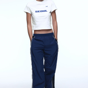 Nouvelle arrivée multicolore personnalisé femmes t-shirts | femmes respirant uni couleur unie manches style simple t-shirt - Product Image 2