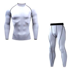 Ensemble de protection contre les éruptions cutanées à impression de logo personnalisé Compression MMA manches régulières avec fonction respirante comprend un legging anti-éruptions cutanées en un - Product Image 5