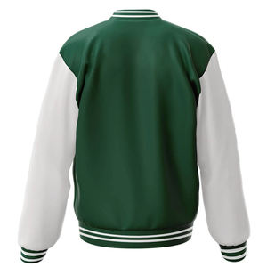2025 High Quality Custom Logo Leather Sleeves Varsity <b>Jacket</b> Plus Size Bomber <b>Pilot</b> Varsity <b>Jacket</b> For Men - Product Image 2