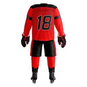 Uniforme de hockey personalizado con control avanzado de la humedad, costuras reforzadas y tela de poliéster elástica moderna - Product Image 6