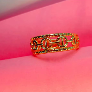 Bague en laiton plaqué or 18 carats anti-ternissement Design classique religieux pour anniversaires diverses occasions de fête Bijoux étanches - Product Image 1