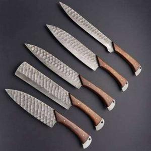 Classic Design 12-Inch Damascus Steel Chef <b>Knife</b> Set <b>Kitchen</b> Carbon Steel Cutting <b>Knife</b> Wood <b>Sharp</b> Disposable Minimum Order 5pcs - Product Image 4