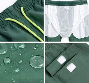 กางเกงขาสั้นว่ายน้ําแห้งเร็วสั้นผู้ชายซับตาข่ายกางเกงขาสั้นสวมใส่สบายๆพร้อมกระเป๋าโลโก้สีที่กําหนดเองพิมพ์กางเกงขาสั้นสําหรับผู้ชาย - Product Image 5