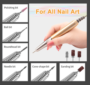 Taladro eléctrico profesional para uñas Yodoor, 35000RPM, Motor sin núcleo, salón de bajo ruido, manicura profesional, pedicura, 6 piezas - Product Image 5