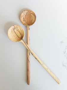 ชุดช้อนเสิร์ฟทำจากไม้สำหรับตกแต่งห้องครัวทำด้วยมือธรรมชาติอินเดีย - Product Image 2