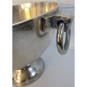 Large Champagne Ice Bowl Pedestal Style Decorative <b>Metal</b> Ice Bucket Bar Accessories Countertop Display Wine Chiller <b>Tub</b> Decor - Product Image 3
