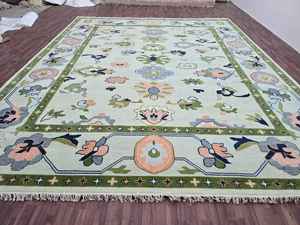 Modern Luxury Handmade Silk Wool <b>Rugs</b> Soft Hand Knotted Abstract Design Customizable Sizes 5x8 Vibrant Colors for Home Office - Product Image 6