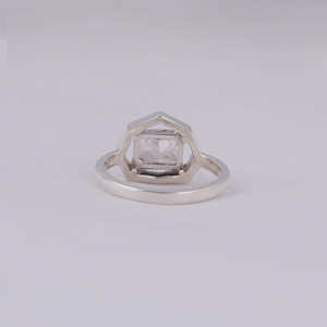 Bague de fiançailles en diamant rose taille rayonnante cultivée en laboratoire Bague en or massif 14KT conçue sur mesure Bague de fiançailles certifiée plaquée or massif - Product Image 4