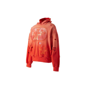 Nueva Sudadera con capucha desgastada personalizada para hombre OEM Streetwear con logotipo impreso y tela de algodón 100% - Product Image 2