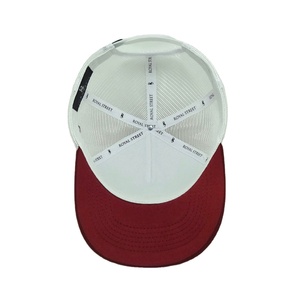Casquettes de camionneur personnalisées brodées avec logo, 5 panneaux structurés, fermeture ajustable, performance cyclisme unisexe toutes saisons - Product Image 6