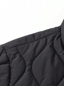 Chaqueta acolchada con logotipo personalizado de último estilo para hombre, 100% relleno de algodón, transpirable y resistente al viento. - Product Image 6