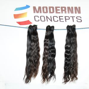 Vente en gros Extensions de cheveux humains vietnamiens ondulés naturels à un donneur, paquet de vagues profondes, brutes, vierges, chimiques, aucune perte - Product Image 5