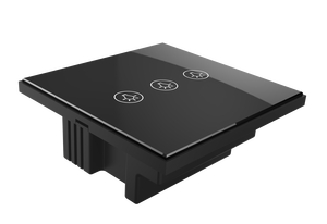 Application Tuya prise en charge du panneau de commutation tactile intelligent Wifi activé marche/arrêt à trois lumières IR télécommande verre de cristal appareils ménagers intelligents - Product Image 2