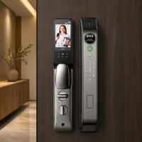 Serrure intelligente Tuya avec reconnaissance faciale 3D, empreinte digitale, déverrouillage par application WiFi pour maison intelligente, portes en bois/aluminium, stockage cloud