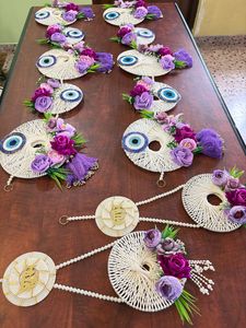 Toile de fond murale à fleurs 3D Panneau mural à fleurs bleues Décorations florales artificielles personnalisées pour événements et fêtes - Product Image 5