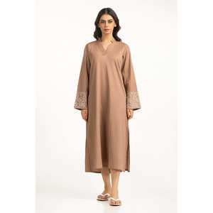 Vestido Casual de Moda WM-DRS-SS25-219, Corte Regular, Técnica de Crochet, Transpirable, con Volantes, Largo hasta el Suelo, para Fiestas Diurnas - Product Image 6