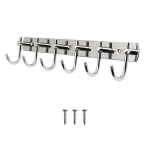 Porte-manteau mural vintage français fait à la main, étagère en métal pour bagages avec crochets - Product Image 2