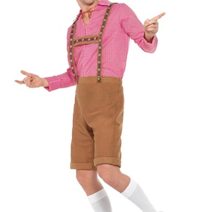 Lederhosen para Hombre, Pantalones Cortos Bávaros Alemanes, Traje Tradicional Personalizado 2026 - Product Image 4