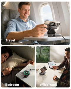 Estación de carga inalámbrica FoldTrack 3-en-1-Dorado - Product Image 5