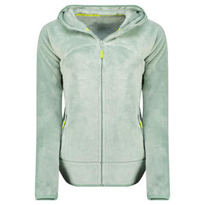 Veste en polaire à capuche confortable et respirante de luxe avec fermeture éclair pour femmes Meilleure qualité Vêtement d'hiver doux et chaud Veste pour femmes - Product Image 5