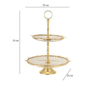 Premium 2-<b>Tier</b> <b>Cake</b> <b>Stand</b> for Special Occasions Modern 2-<b>Tier</b> <b>Cake</b> <b>Stand</b> for Stylish Dessert Tables - Product Image 3