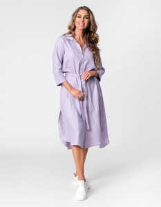 High Fashion Summer Cotton <b>Three</b> Quarter Sleeve Knee Length Elegant Party Wear Dress for Women Summer Elegant Dress Long Sleeve - Product Image 2