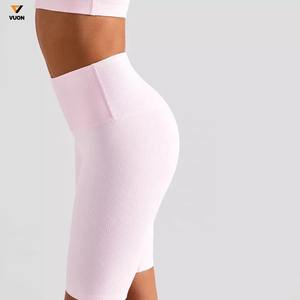 2025 grande taille femmes formel taille moyenne extensible Yoga Leggings taille élastique imperméable séchage rapide respirant Shorts de course - Product Image 3
