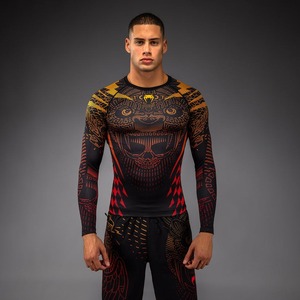 Ensemble Rash Guard tendance personnalisé imprimé, respirant, protection UV UPF50 pour hommes, Jiu Jitsu BJJ MMA Shorts - Product Image 1