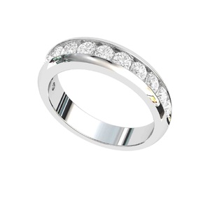 แหวนเงินแท้ S925 สำหรับผู้ชาย แหวนหมั้น แหวนแต่งงาน ประดับเพชรคิวบิกเซอร์โคเนีย 1 กะรัต ของขวัญวันครบรอบงานแต่งงาน - Product Image 4